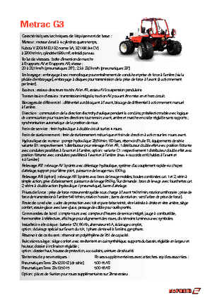 4WD ट्रैक्टर Reform Werke Metrac G 3