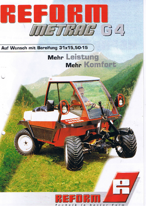4WD ट्रैक्टर Reform Werke Metrac G 4