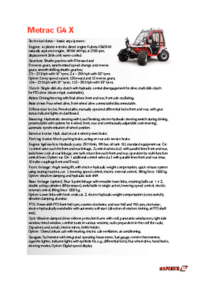 4WD ट्रैक्टर Reform Werke Metrac G 4 X