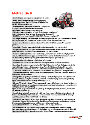 4WD ट्रैक्टर Reform Werke Metrac G 4 X