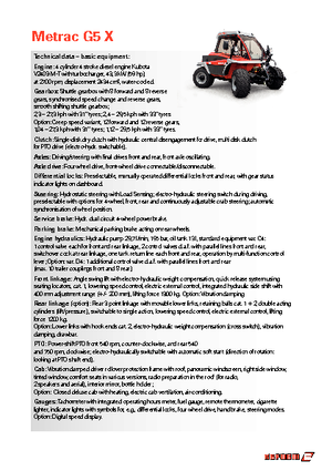 4WD ट्रैक्टर Reform Werke Metrac G 5 X