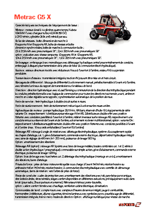 4WD ट्रैक्टर Reform Werke Metrac G 5 X