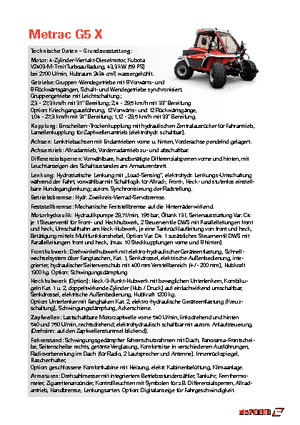 4WD ट्रैक्टर Reform Werke Metrac G 5 X