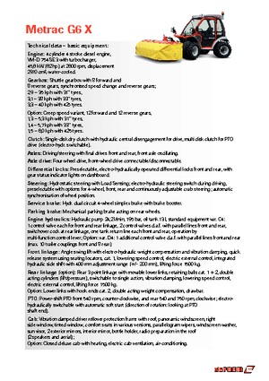 4WD ट्रैक्टर Reform Werke Metrac G 6 X