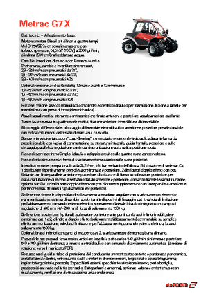 4WD ट्रैक्टर Reform Werke Metrac G 7 X
