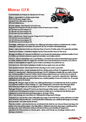 4WD ट्रैक्टर Reform Werke Metrac G 7 X