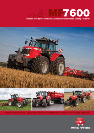 4WD ट्रैक्टर Massey Ferguson MF 7624 Dyna 6