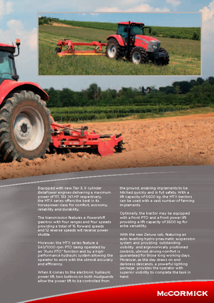 4WD ट्रैक्टर McCormick MTX 120