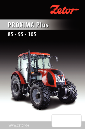 4WD ट्रैक्टर Zetor Proxima Plus 95