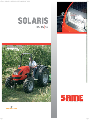 4WD ट्रैक्टर SAME Solaris 55