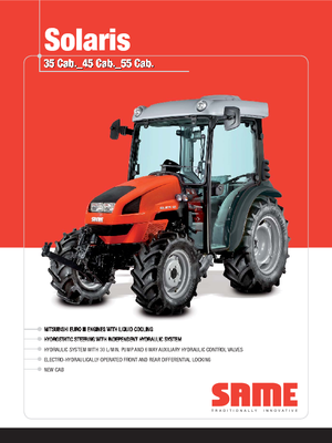 4WD ट्रैक्टर SAME Solaris 55