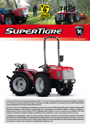 4WD ट्रैक्टर Carraro Supertigre 5500