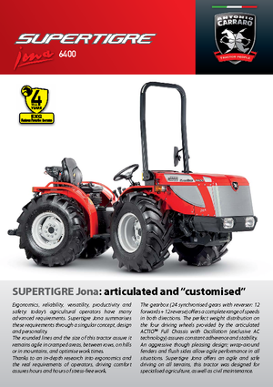 4WD ट्रैक्टर Carraro Supertigre 6400 Jona