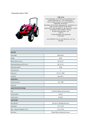 4WD ट्रैक्टर TYM T353