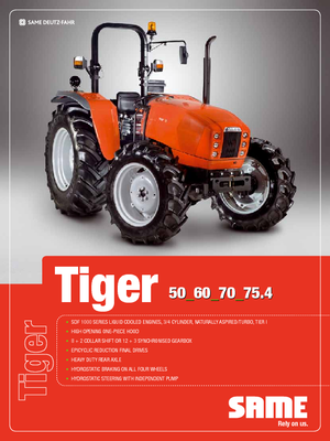 4WD ट्रैक्टर SAME Tiger 75