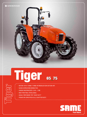 4WD ट्रैक्टर SAME Tiger 75