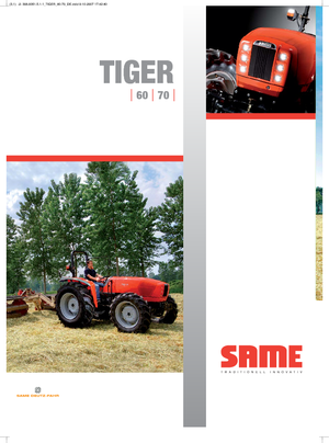 4WD ट्रैक्टर SAME Tiger 65