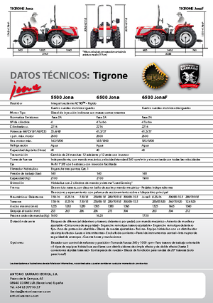 4WD ट्रैक्टर Carraro Tigrone 6500 Jona