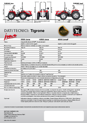 4WD ट्रैक्टर Carraro Tigrone 6500 Jona
