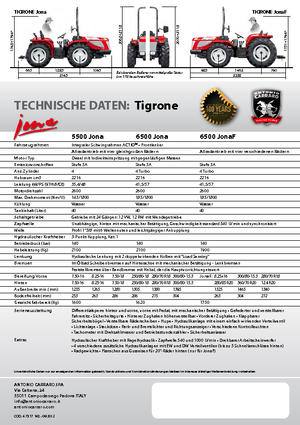 4WD ट्रैक्टर Carraro Tigrone 6500 Jona