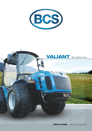 4WD ट्रैक्टर BCS Valiant V650 RS