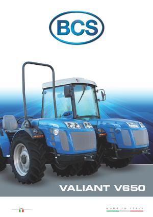 4WD ट्रैक्टर BCS Valiant V650 RS