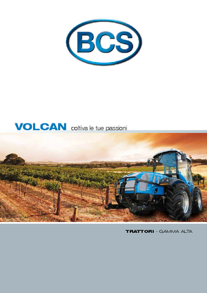 4WD ट्रैक्टर BCS Volcan 850 DS