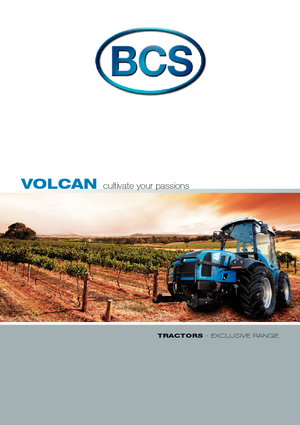 4WD ट्रैक्टर BCS Volcan 850 DS