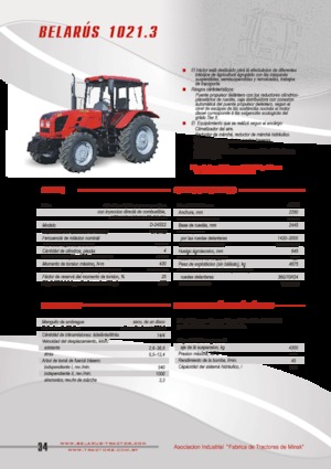 4WD ट्रैक्टर Belarus 1021.3