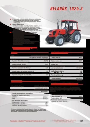 4WD ट्रैक्टर Belarus 1025.3