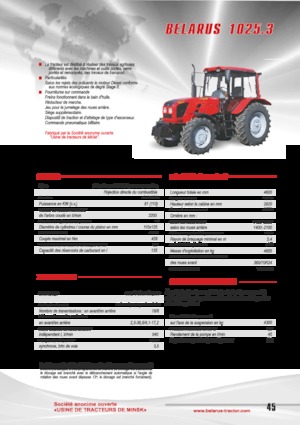 4WD ट्रैक्टर Belarus 1025.3