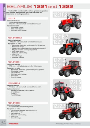 4WD ट्रैक्टर Belarus 1221.4