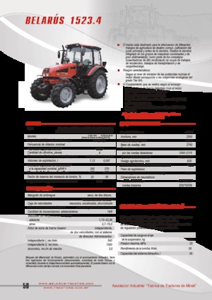 4WD ट्रैक्टर Belarus 1523.4