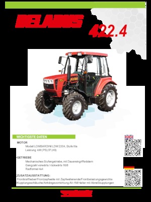 4WD ट्रैक्टर Belarus 422.4