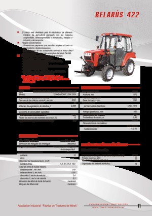 4WD ट्रैक्टर Belarus 422