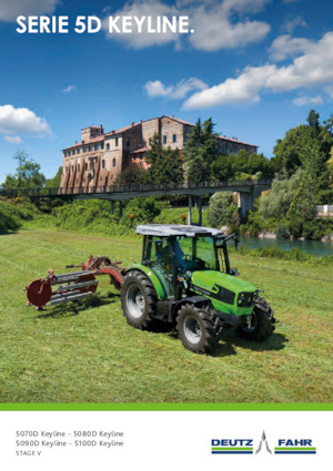 4WD ट्रैक्टर DEUTZ-FAHR 5080 D Keyline