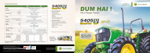 4WD ट्रैक्टर John Deere 5405 TREM-III