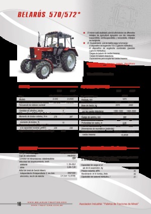 4WD ट्रैक्टर Belarus 572