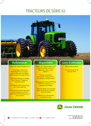 4WD ट्रैक्टर John Deere 6135J