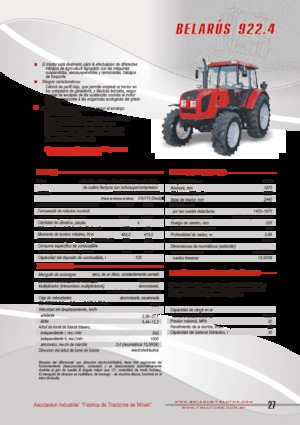 4WD ट्रैक्टर Belarus 922.4
