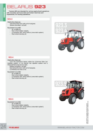 4WD ट्रैक्टर Belarus 923.3