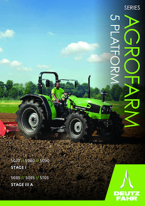 4WD ट्रैक्टर DEUTZ-FAHR Agrofarm 5080