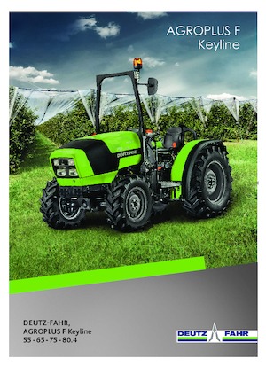 4WD ट्रैक्टर DEUTZ-FAHR Agroplus F 80.4 Keyline