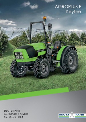 4WD ट्रैक्टर DEUTZ-FAHR Agroplus F 80.4 Keyline
