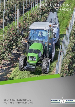 4WD ट्रैक्टर DEUTZ-FAHR Agroplus F 80 Keyline 