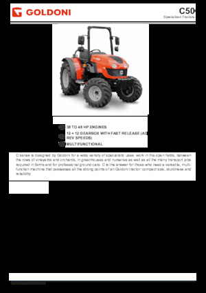 4WD ट्रैक्टर Goldoni C 50