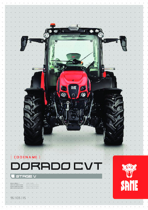 4WD ट्रैक्टर SAME Dorado CVT 105 