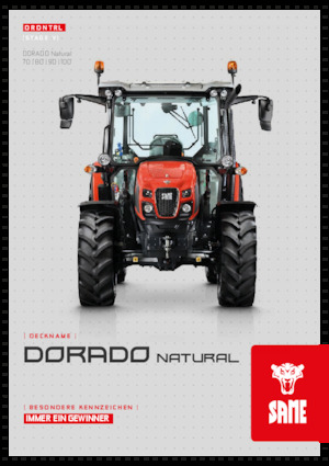 4WD ट्रैक्टर SAME Dorado 70 Natural 