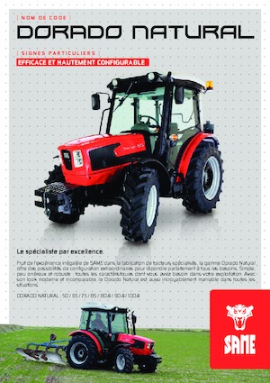 4WD ट्रैक्टर SAME Dorado Natural 75