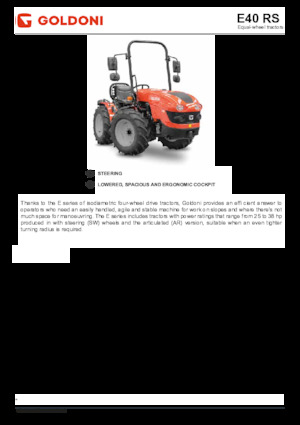 4WD ट्रैक्टर Goldoni E 40 RS 